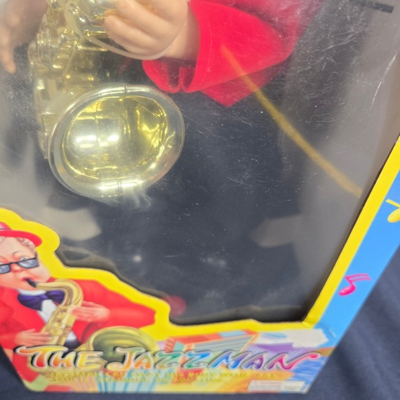 The Jazzman Dancing Swaying Saxophone Player Vintage New Open Box - Picture 3 of 10